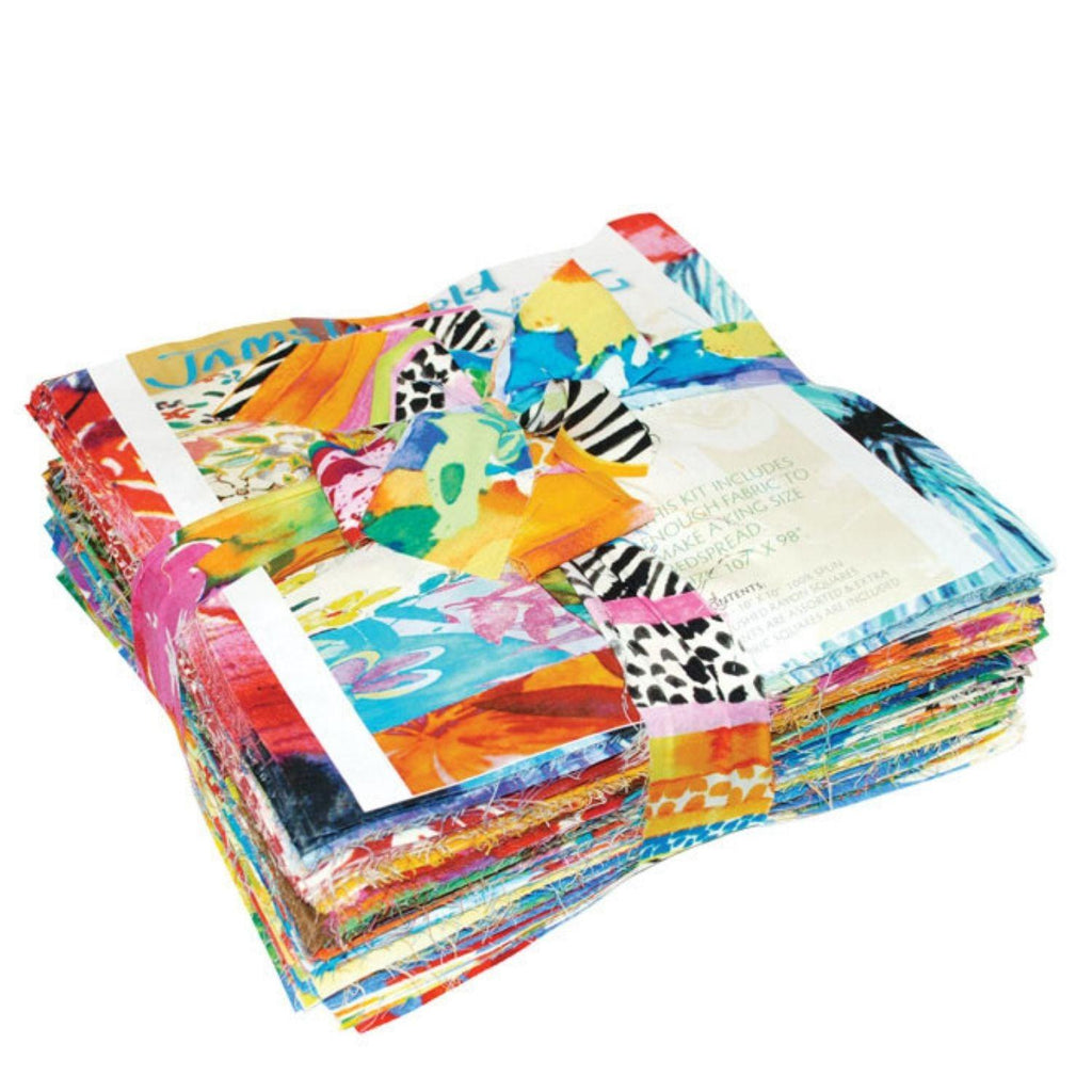 Rayon Patchwork Throw Quilt Kit