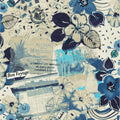 Print Top - Passport Blue