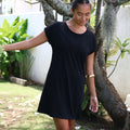 Ladies Solid Short Knit Dress