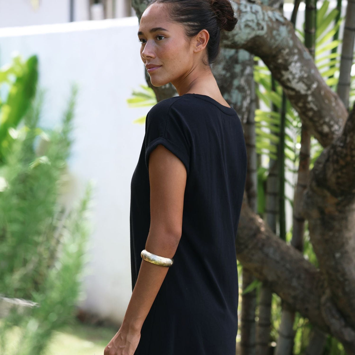 Ladies Solid Short Knit Dress