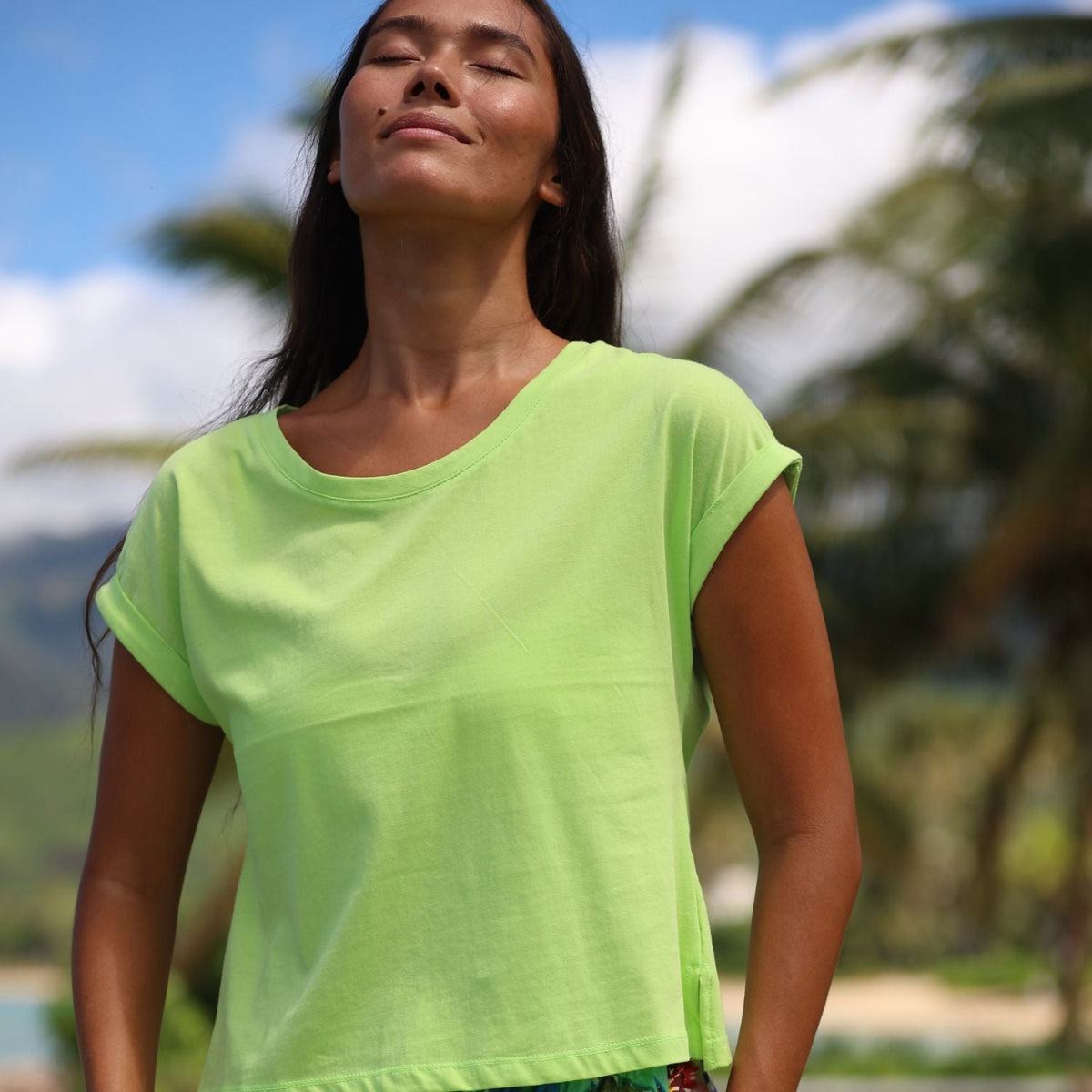 Ladies Solid Knit T-Shirts