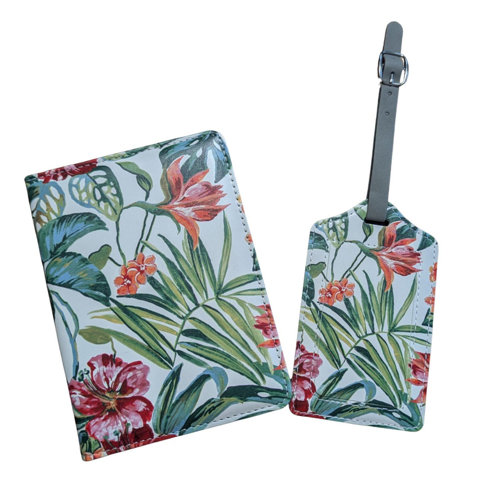 Passport & Luggage Tag Set - Tropical Vacation