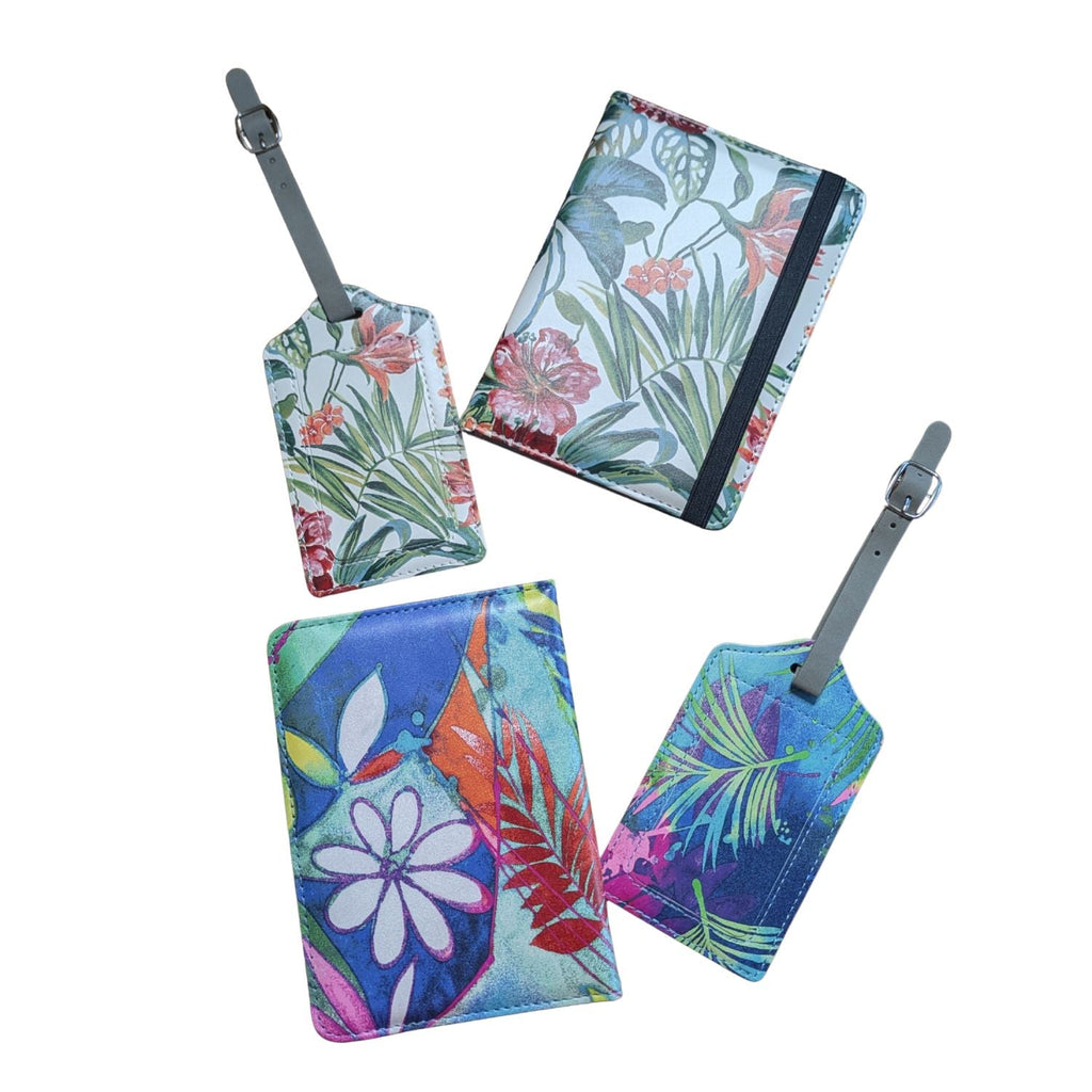 Passport & Luggage Tag Set - Tropical Vacation
