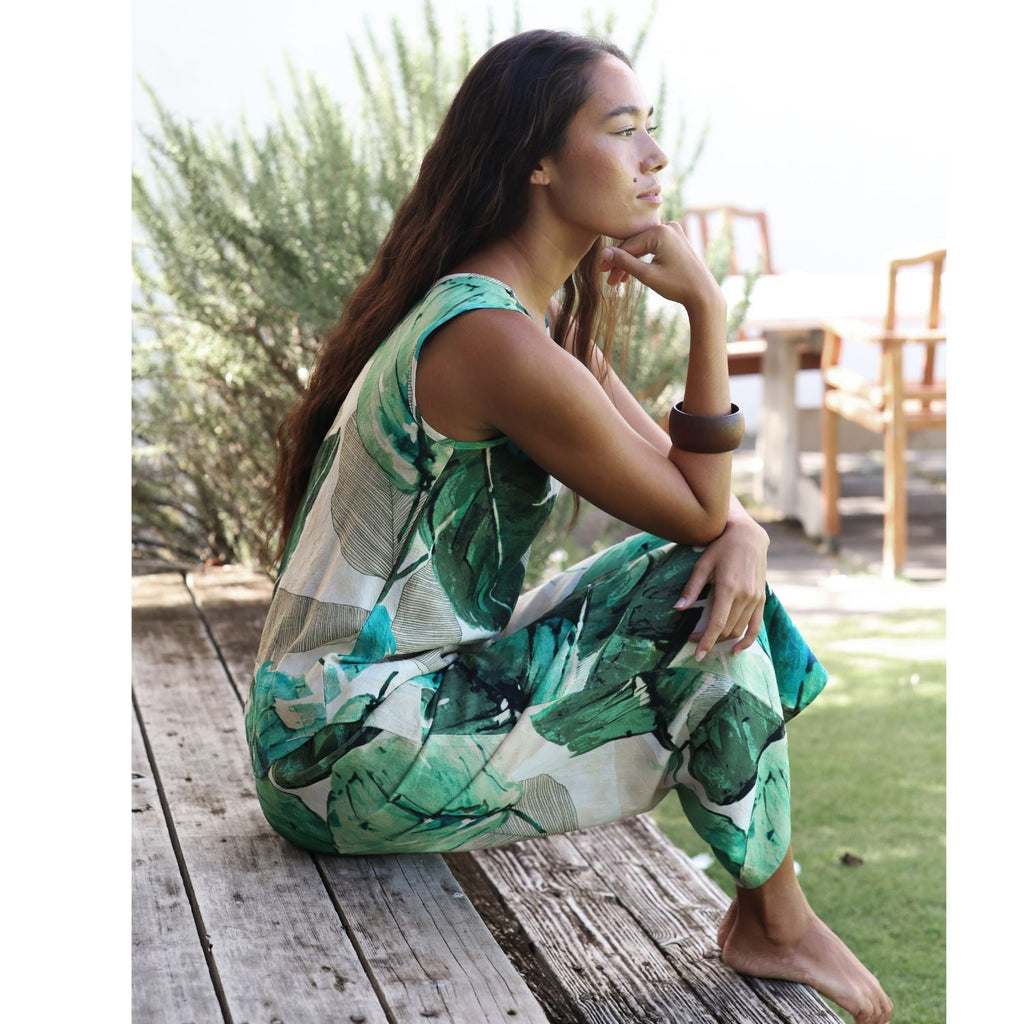 Cropped Wide Leg Pants - Palo Santo
