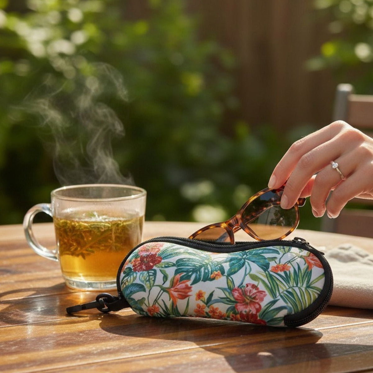 Neoprene Sunglass Holder - Tropical Vacation