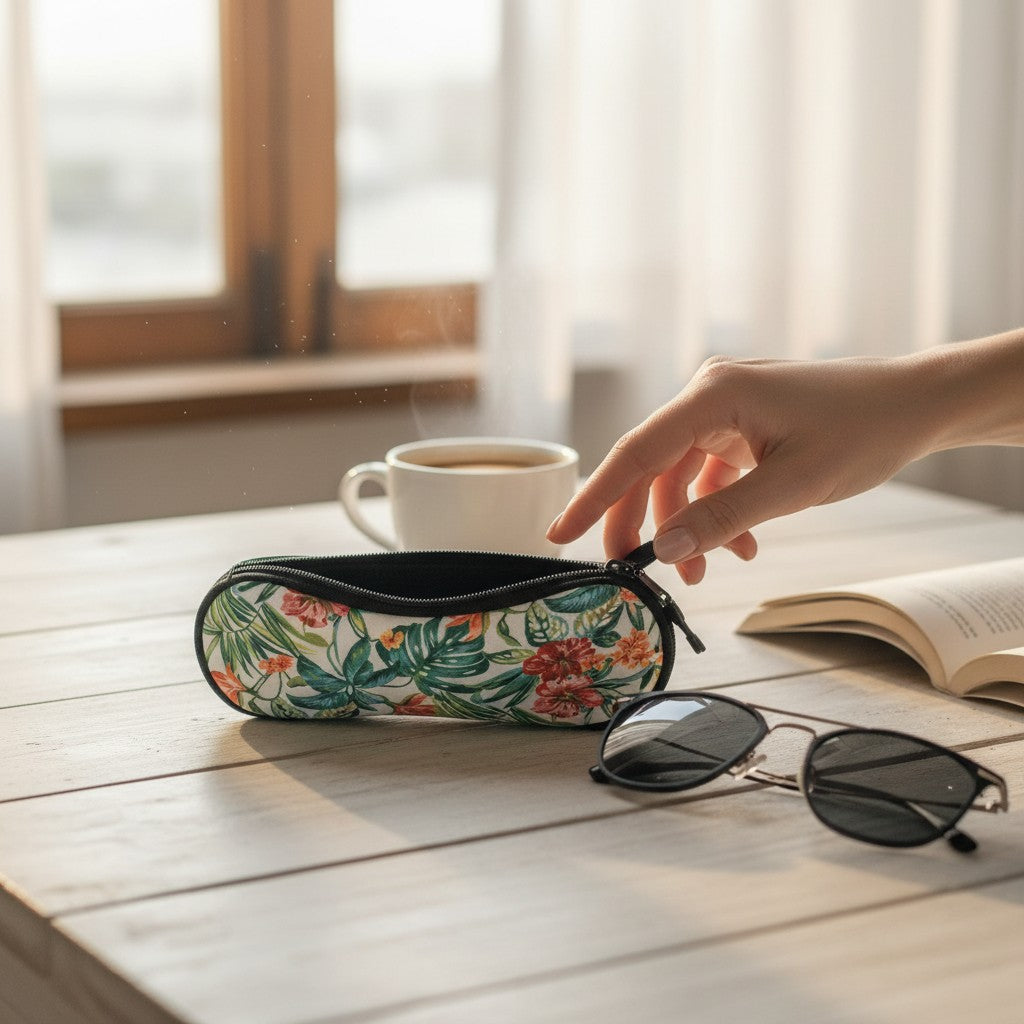 Neoprene Sunglass Holder - Tropical Vacation