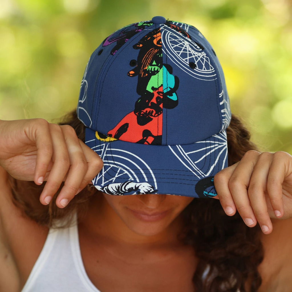 Jams World Nylon Cap With Back Embro Patch - Motorcycles Navy