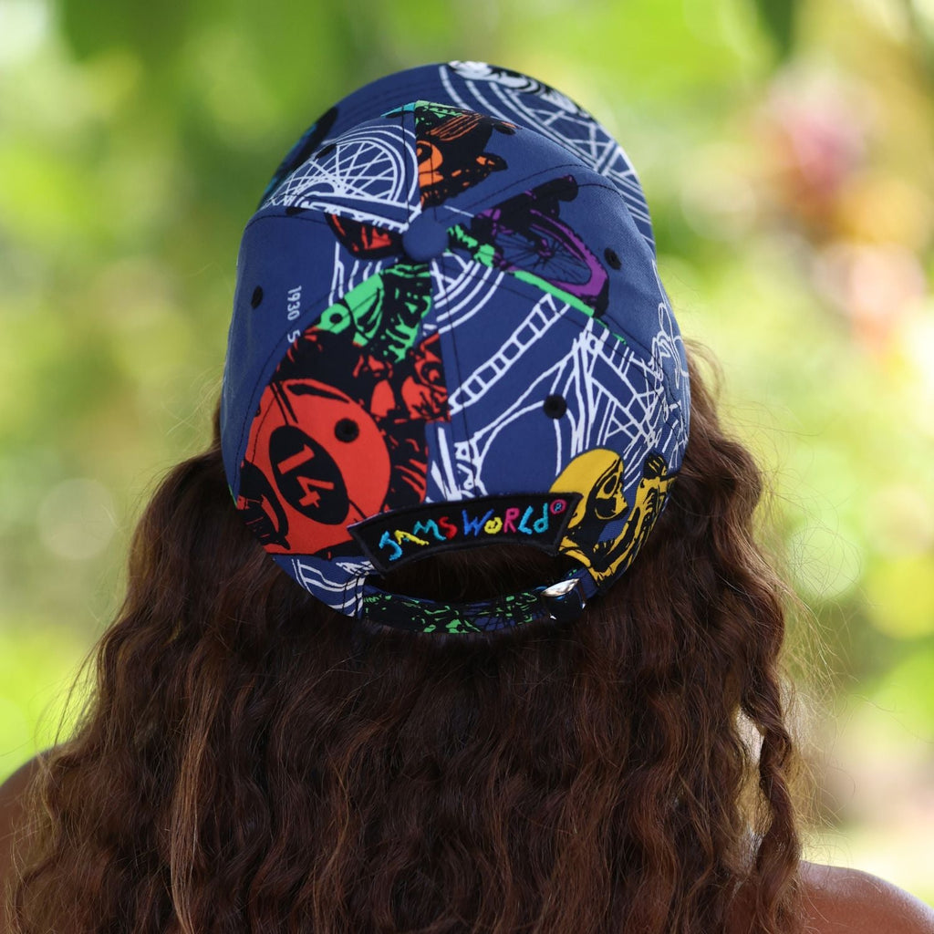 Jams World Nylon Cap With Back Embro Patch - Motorcycles Navy