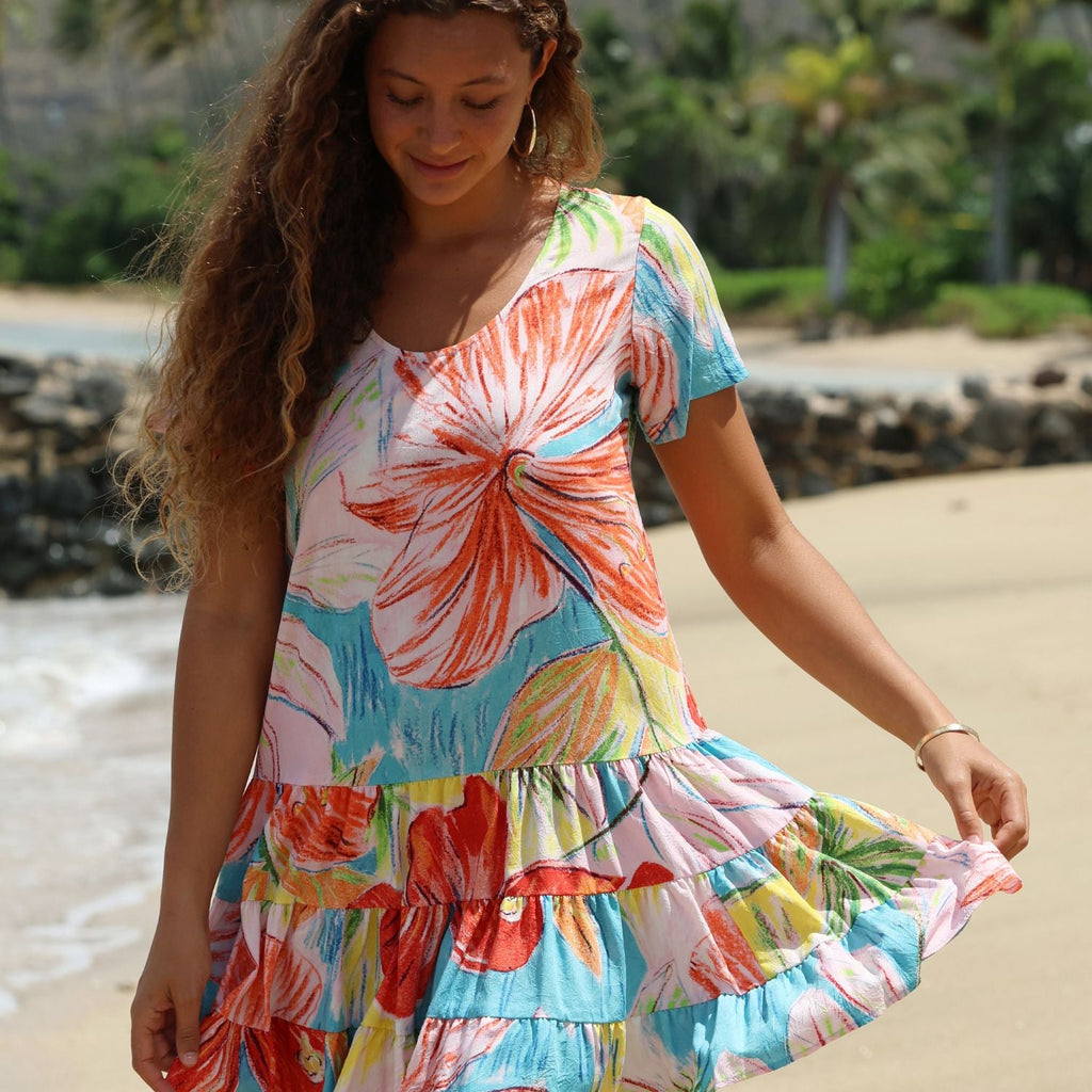 Hattie Dress - Island Bisc
