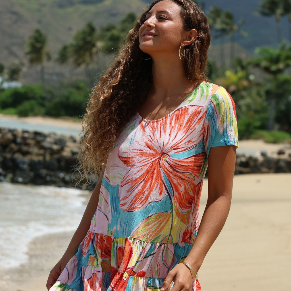 Hattie Dress - Island Bisc