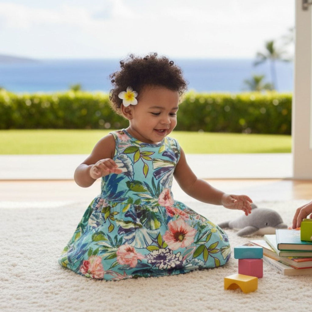 Baby/Toddler Girls Sleeveless Ruffle Dress - Sachet